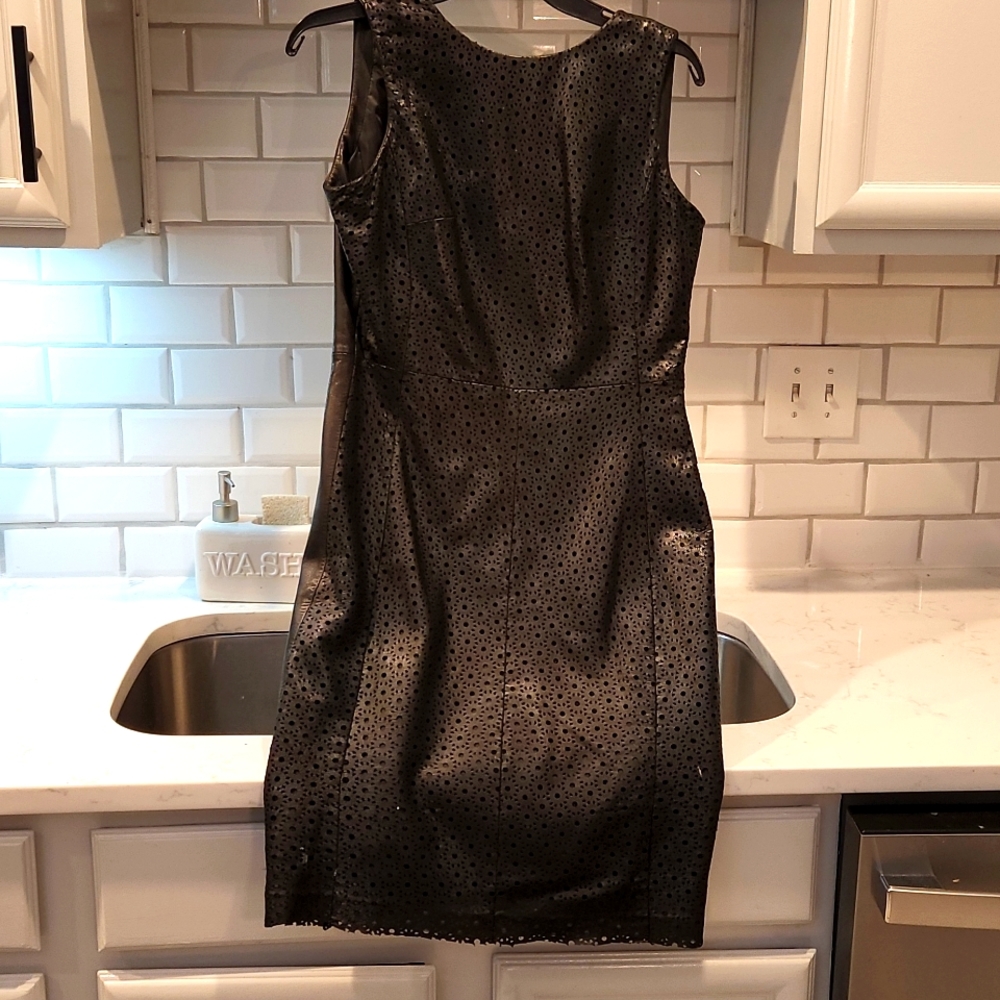 Leather dress